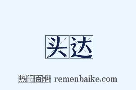 头达是什么意思的图片